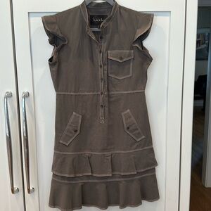 Nicole Miller Ripstop Mini Dress. Size small